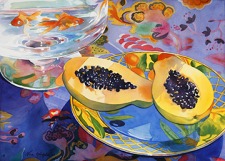 Watercolor paintings on paper